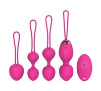 Set di Kegel vibrante 4 pezzi, rosa