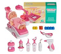 Set di kit da dentista per bambini e ragazze piccole | giocattolo educativo divertente e realistico imitazione | kit di gioco dottore,per attività in aula scuola materna e tempo familiare a casa