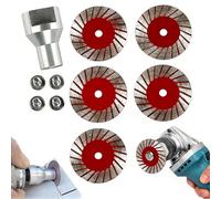 Set di lame diamantate da 4 cm, taglio di pietra di precisione semplificato, multifunzione, professionali, mini lame diamantate da 40 mm per granito, marmo, arenaria, per smerigliatrice