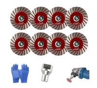 Set di lame diamantate da 40 mm, mini disco da taglio professionale multifunzionale for smerigliatrice angolare, lama circolare di precisione for granito, marmo, arenaria e pietra(8Pcs)