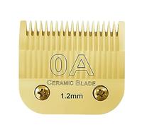 Set di lame in ceramica staccabili for tosatrice for cani 7FC/5FC/4FC/#10/#30/#40, compatibili con Andis, AG, AGC, AGP, compatibili con Wahl, serie KM2, KM5, KM10, parti di ricambio(OA(1.2mm))