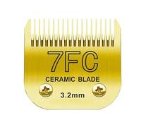 Set Di Lame In Ceramica Staccabili for Tosatrice for Cani 7FC/5FC/4FC/#10/#30/#40 Compatibili Con I Tosatrici Andis, Oster A5, Wahl Serie KM10(7FC 1pcs)