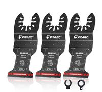 Set di lame oscillanti in carburo EZARC per multiutensile, lame a sgancio rapido per metallo, legno, chiodi, gesso, cartongesso, PVC