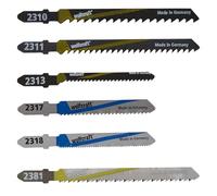 wolfcraft Set di lame per seghetti alternativi da 10 pezzi, attacco a T, 2358000