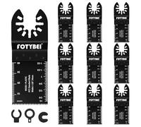 Set di Lame Utensile Multifunzione Oscillante 10 pezzi Legno Plastica Metallo Accessori Utensile Multifunzione Oscillanti Compatibile con Dewalt Makita Ryobi Parkside Black&Decker e altro ancora