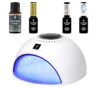 Set di lampadine a LED UV - 84 W Victoria Vynn Nail Prep, Mega Base Clear, Top Gloss Marshmallow (Perfectly Nude)