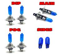 Set Di Lampadine Xenon H7X2 H1 501 7500K Per Nissan Almera 2000-02