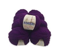 Set di Lana Norway, gomitoli da 100g, 65% Lana 35% Acrilico, per Ferri 7-8 e Uncinetto 8-9, Morbido e Caldo - disponibili da 2, 4 o 7 gomitoli (2, NW19)
