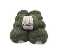 Set di Lana Norway, gomitoli da 100g, 65% Lana 35% Acrilico, per Ferri 7-8 e Uncinetto 8-9, Morbido e Caldo - disponibili da 2, 4 o 7 gomitoli (7, NW32)