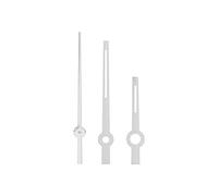 Set di Lancette Luminose per Orologio, Lancette Ore Minuti Secondi per Movimento 1570, Accessori di Riparazione Orologi in Lega con Funzione Glow in The Dark, Ricambi Professionali (1570 argento