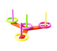 Set di lancio degli anelli PE - Gioco di per esterni e interni, giocattolo educativo Un gioco di lancio con anelli per bambini e adulti, ideale per l'allenamento per migliorare velocità e agili