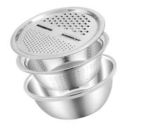 Set di lavabi da cucina con cestello per la frutta, in acciaio inox, adatto per l'efficienza della cucina domestica, lavabile in lavastoviglie