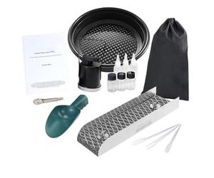 Set di lavaggio in oro - 30 x 8,9 cm, set di scatole di serratura, robusto salvataggio | Attrezzatura durevole per l'estrazione 'oro, pan per ruscelli come regalo di avventura all'aperto