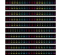 Set di lavagne numeriche, linea da -100 a 100, decorazione per la classe con pellicola PET per bordo di lavagna, forniture per la decorazione della classe di matematica, parete della scuola