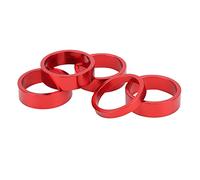 Set di Lavatrici da Forcella Anteriore CANSUCC da 28,6 Mm - Guarnizione in Alluminio, Facile Installare, Adattarsi a Varie Bici, 4 Colori Disponibili (Rosso)
