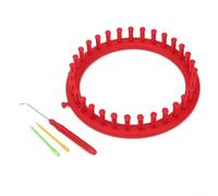 Set di lavoro a maglia in plastica per realizzare sciarpe, cappelli, maglioni, scialli, guanti, calzini e abbigliamento per bambini utilizzando tecniche tradizionali a mano (19 cm)
