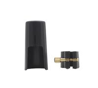 Set di legature professionali per sassofono tenore, contralto e soprano, tappi in metallo e legatura in pelle per clarinetto, misura universale per strumenti Yamaha e Selmer (gamma media)