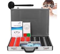 Set di lenti di prova ottiche con custodia in alluminio e blocco password per optometria professionale e attrezzature oculistiche