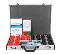 Set di lenti di prova ottiche con custodia in alluminio, kit optometrico essenziale per esami oculistici professionali e test della vista