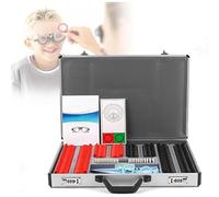 Set di lenti di prova ottiche Kit di lenti di prova ottiche 266 pezzi - Set di lenti di prova per esame della vista e test della vista con marcature graduate, apertura 26 mm, precisione 0,01