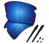 Set di lenti di ricambio e gomma per occhiali da sole Oakley Flak 2.0 XL OO9188, (High Defense - Blu notte polarizzato.), Taglia unica
