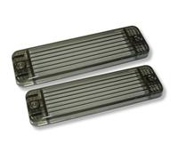 Set Di Lenti Indicatori Anteriori Per VW Golf MK1 74-83 Fumè Ripetitore Coppia