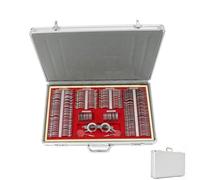 Set di lenti ottiche da 266 pezzi, montatura in metallo e custodia in alluminio per optometria, occhiali di misurazione per negozi di occhiali