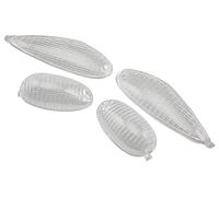 Set di lenti per frecce STR8 trasparenti Piaggio NRG MC2 bianco