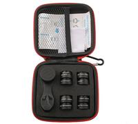 Set di lenti per telefono cellulare 10 in 1, kit di obiettivi per smartphone, accessori per obiettivi esterni, con clip da 17 mm per grandangolo, macro, fisheye e teleobiettivo