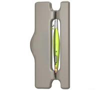 Set di lenza da pesca elettronica Seven Star con luce rossa e verde, in fluorocarbonio per pesca notturna, ami e piombini pre-legati, 1,2 m/1,5 m/1,8 m/2,1 m (verde 2,1 metri)