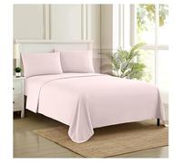 Set di lenzuola con 1800 fili, in morbida microfibra spazzolata di qualità egiziana, set di biancheria da letto di lusso con lenzuolo piatto, lenzuolo con angoli, 2 federe