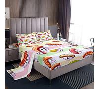 Set di lenzuola per bambini ragazzi e ragazze giapponesi sushi lenzuola bambino kawaii set di biancheria da letto morbido carino Sishi set di biancheria da letto singolo