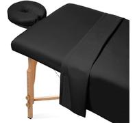 Set Di Lenzuola Per Lettino Da Massaggio In Microfibra In 3 Pezzi Lenzuolo Copertura Per Il Poggiaviso Copriletto Per Letti Ospedalieri SPA Beauty And Salon Tattoo Hotels (185 * 80cm,Colore6)