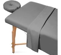 Set Di Lenzuola Per Lettino Da Massaggio In Microfibra In 3 Pezzi Lenzuolo Copertura Per Il Poggiaviso Copriletto Per Letti Ospedalieri SPA Beauty And Salon Tattoo Hotels (185 * 80cm,Colore2)