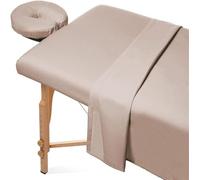 Set Di Lenzuola Per Lettino Da Massaggio In Microfibra In 3 Pezzi Lenzuolo Copertura Per Il Poggiaviso Copriletto Per Letti Ospedalieri SPA Beauty And Salon Tattoo Hotels (185 * 80cm,Colore4)