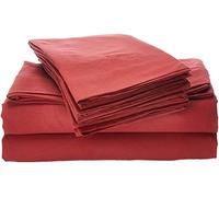 Set di Lenzuola per Letto King Size, 6 Pezzi, Collezione Supreme 1500, in Microfibra Spazzolata fine, con Tasca Profonda, 2 federe Extra, Colore: Bordeaux