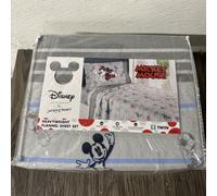Set Di Lenzuola Twin In Flanella Pesante A 4 Pezzi Con Topolino Disney #K2