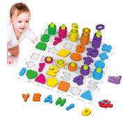 Set di lettere assortite in legno, set di lettere di numeri e alfabeto, set di lettere e numeri assortiti per insegnare a lettere e numeri, gioco