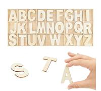 Set di Lettere in Legno da 130 Pezzi (5 Set), Lettere Maiuscole A-Z 2,3 cm per Esposizioni di Decorazioni Domestiche, Artigianato, Feste di Matrimonio Fai-da-te