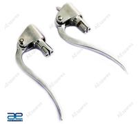 Set Di Leve Del Freno E Del Frizione Invertite In Ottone Cromo Per BSA Triumph