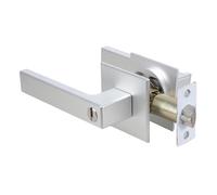 Set di leve e catenacci per porta d'ingresso, maniglia nera, con chiave uguale, resistente alla corrosione, per uso esterno anteriore, porta residenziale