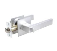 Set di leve e catenacci per porta d'ingresso, maniglia nera con chiave uguale, resistente per uso anteriore esterno, maniglia nera per porta