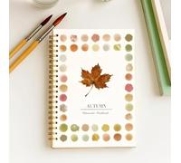 Set di libretti di esercizi di pittura ad acquarella, libretto di schizzi a spirale, libro di pittura ad acquarella adatto ai principianti con pennelli, regalo per adulti e adolescenti