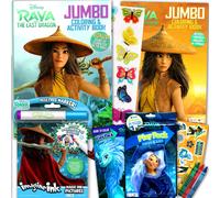 Set di libri da colorare Disney Raya e l'ultimo drago con adesivi Imagine Ink Coloring Book Play Pack e altro ancora