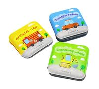 Set di libri di stoffa per bambini, giocattoli per il bagno per bambini, giocattoli per l'apprendimento a tema da trasporto, giocattoli da bagno divertenti 3x, giocattoli per la prima educazione del p