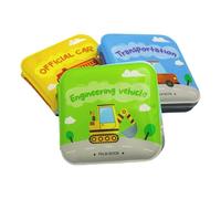 Set Di Libri Di Tessuto Per Bambini - 3x Libro Da Bagno Colorato Sull'argomento Del Trasporto, Giocattoli Educativi Morbidi Per E Bambini Piccoli, Giocattoli Da Bagno Impermeabili Per Divertim