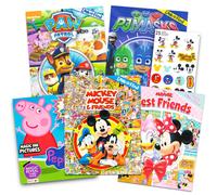 Set di libri Disney Picture Search per bambini dai 2 ai 4 anni - 5 libri ""Trova immagine"" con Minnie, Topolino, Peppa Pig, Paw Patrol e PJ Masks.