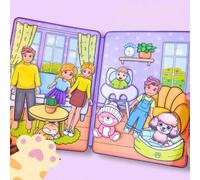 Set di libri tattili e adesivi educativi per famiglie e bambini, materiali fai-da-te per libri tattili per bambini, sollievo dallo stress e sviluppo cognitivo, gioco interattivo fatto a mano vita quot