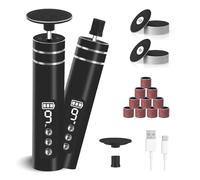 Set di lima elettrica 2 in 1 per la rimozione dei calli e dei calli ricaricabili per pedicure professionale, per pelle morta e dura screpolata, per rimuovere i calli ricaricabili (nero)