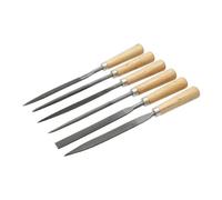 Set di lime da 6 pezzi da 160 mm, ideale per modellare e affilare su lavori in metallo e legno.